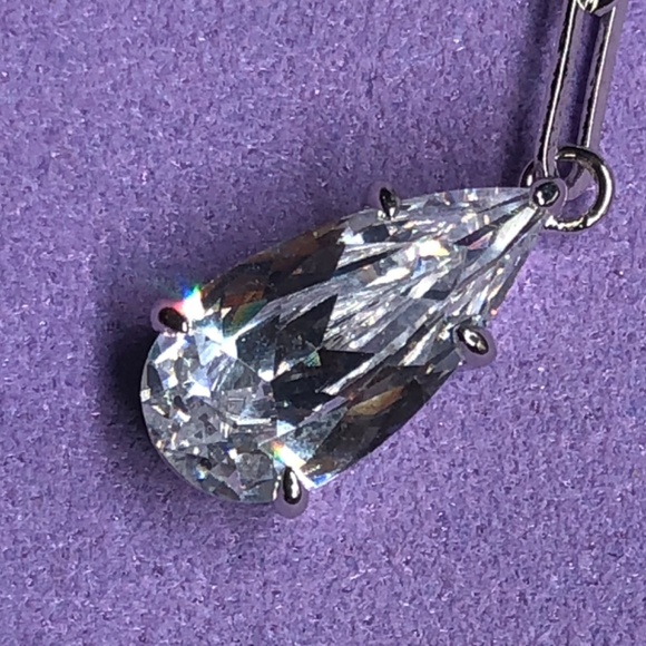 MELINDA MARIA TEARDROP LARIAT NECKLACE, NEW WITHOUT TAGS - Picture 7 of 10